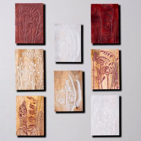 Nature Inspired Wall Plate Set of 8